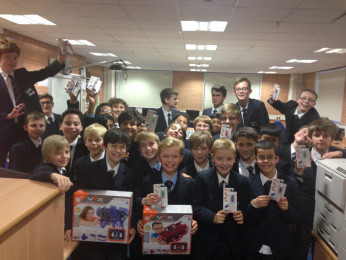 Calday School donates MerseySTEM competition prizes to Radio City 96.7 Mission Christmas Appeal!