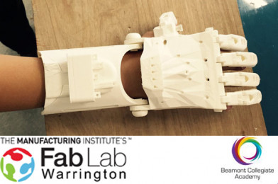 Beamont Collegiate Academy on BBC News: The gift of a 3D printed limb for local boy!