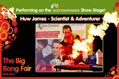 Big Bang North West: Adventure Science! Huw James – ScottishPower Show Stage