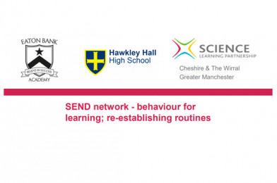 Remote Session: SEND network – behaviour for learning; re-establishing routines
