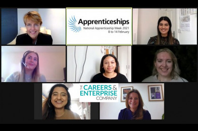 Careers & Enterprise Company: Five Young Female Apprentices Advise Skills Minister