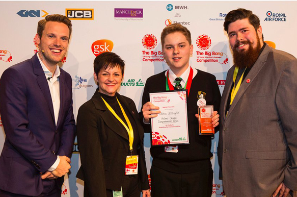 Big Bang Competition: James Millington wins Air Products ‘Protecting the Environment’ Award