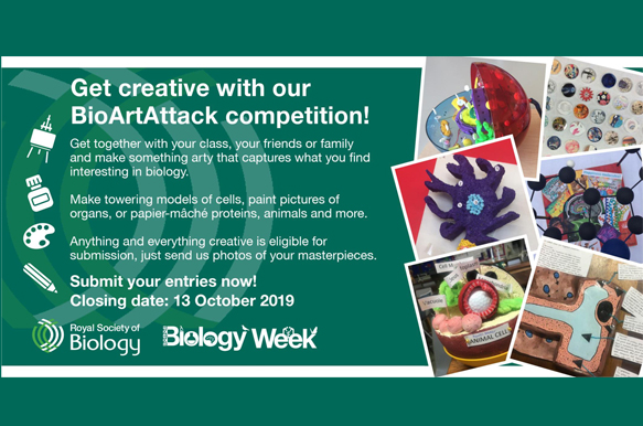 Create a #BioArtAttack & WIN prizes!
