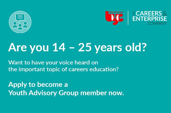 Careers & Enterprise Company: Youth Advisory Group – Recruiting Now!