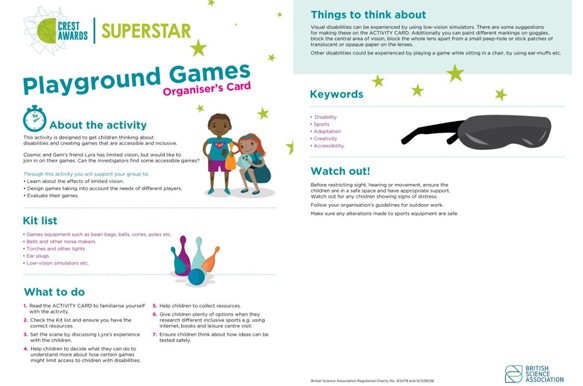 CREST Awards Games! Accessible & Inclusive